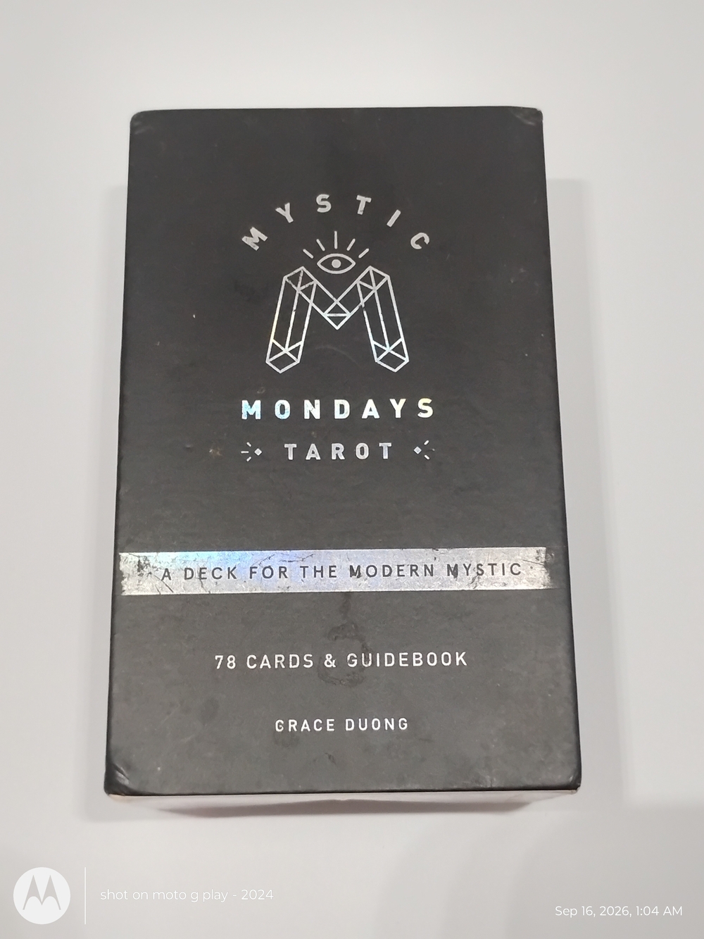 Chronicle Books Mystic Mondays Tarot - Black with Holographic Accents